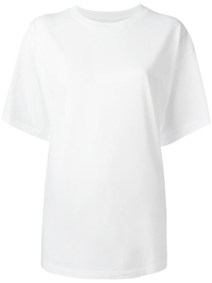 Mm6 Maison Margiela Floral Print Oversized T-shirt, Women's, Size: Xs, White, Cotton