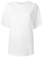 Mm6 Maison Margiela Floral Print Oversized T-shirt, Women's, Size: Xs, White, Cotton