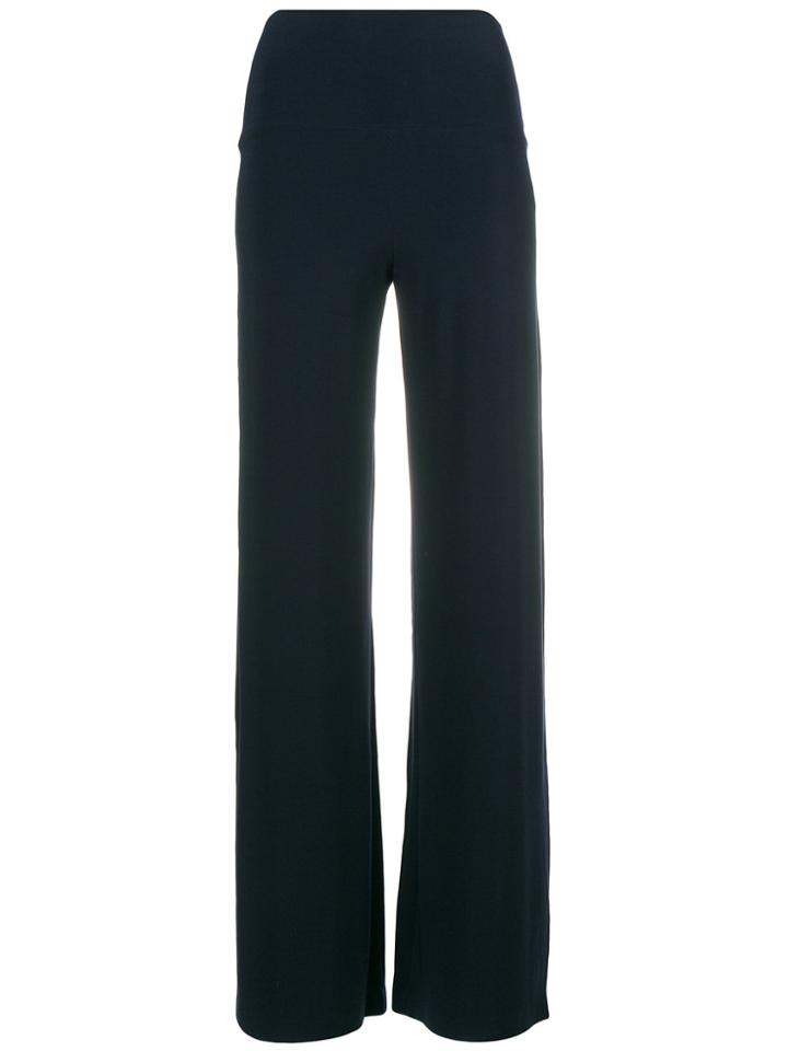 Norma Kamali Straight-leg Trousers - Black