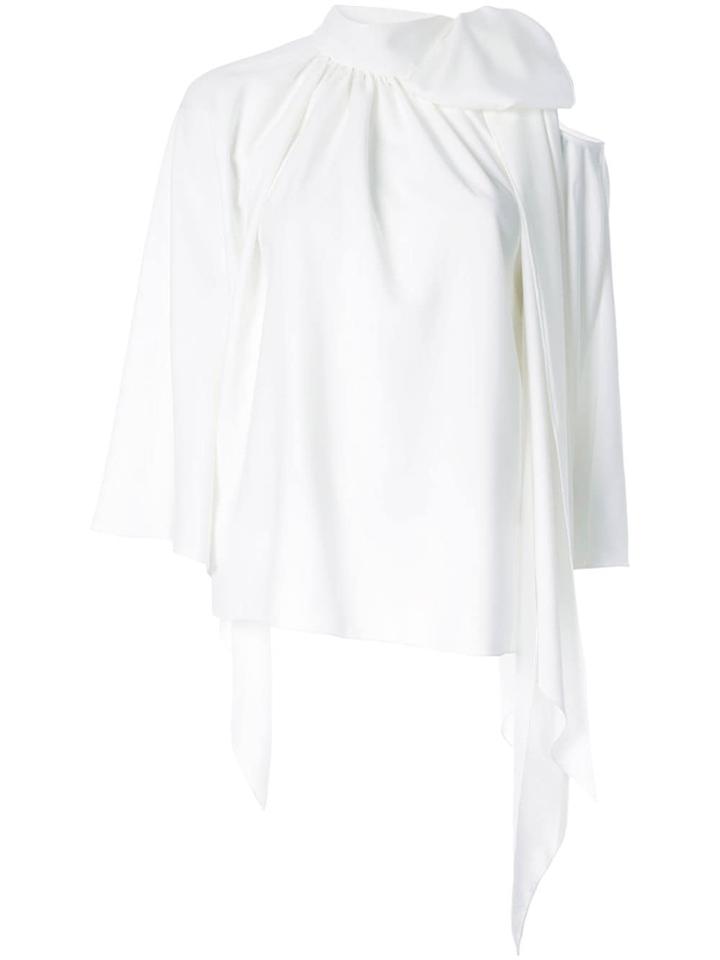 Ingie Paris Cut-out Shoulder Blouse - White