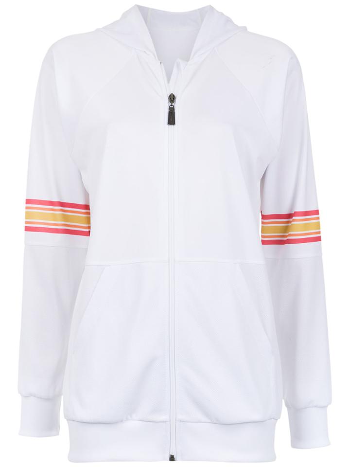 Track & Field Tape Hoodie - White
