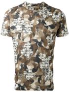 Etro Floral Camouflage T-shirt, Men's, Size: Large, Linen/flax