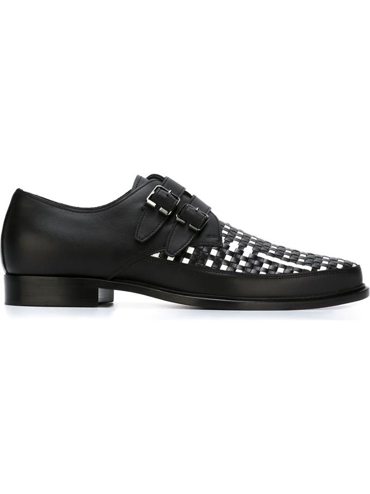 Lanvin Check Detail Loafers