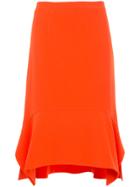 Altuzarra High Low Midi Skirt - Yellow & Orange