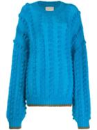 Marco De Vincenzo Balloon Sleeve Jumper - Blue