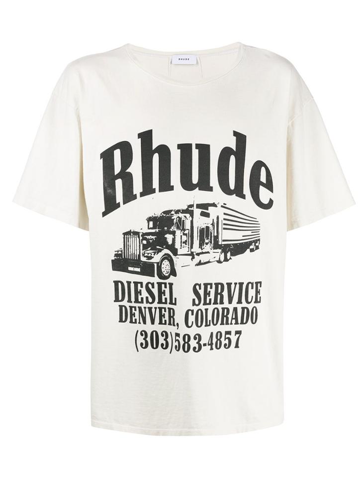 Rhude Rhude 05att00301 White - Neutrals