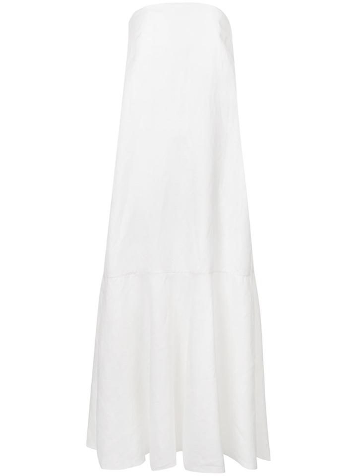 Osklen Long Strapless Dress - White