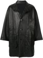 Issey Miyake Pre-owned 1980's Sport Line Reversible Leather Coat -