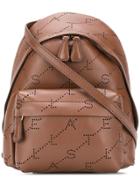 Stella Mccartney Logo Mini Backpack - Brown
