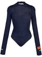Heron Preston Turtle Neck Cut-out Back Top - Black