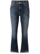 Mother Faded Heart Skinny Jeans - Blue