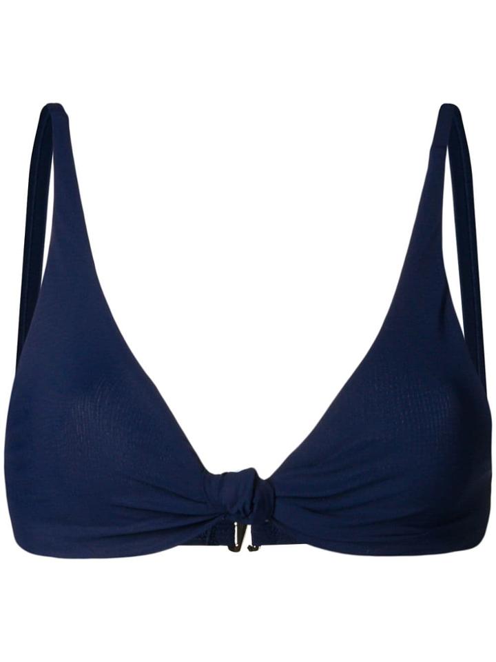 Tory Burch Twist Front Bikini Top - Blue