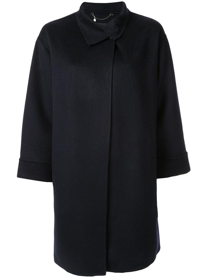Anteprima Wrap Front Coat - Black