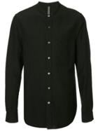 Kazuyuki Kumagai Band Collar Shirt - Black