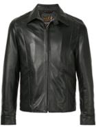 Hysteric Glamour Collared Leather Jacket - Black