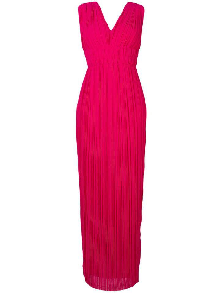 P.a.r.o.s.h. V-neck Palazzo Dress - Pink & Purple