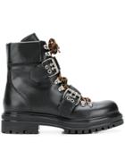 Albano Lace-up Boots - Black