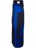 Dkny Abstract Print Maxi Dress