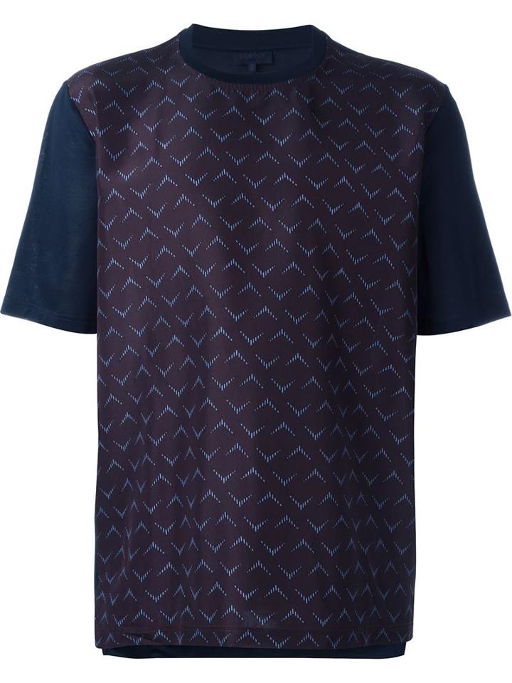 Lanvin Chevron Pattern T-shirt