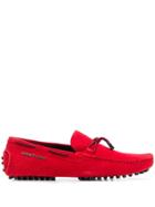 Versace Jeans Tie Front Loafers - Red