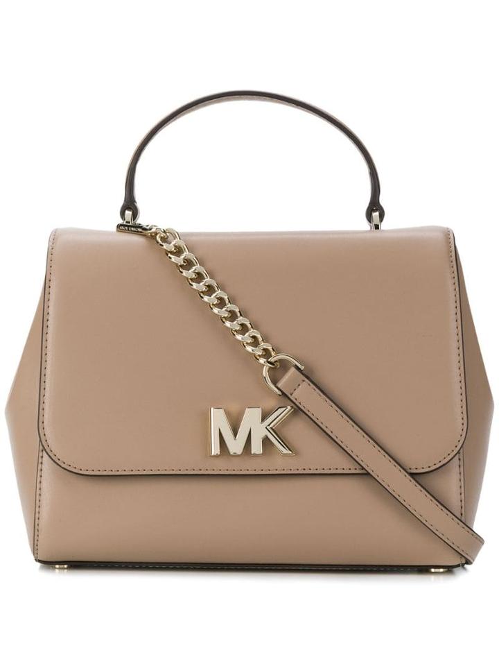 Michael Michael Kors Mott Satchel - Neutrals