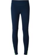 Sàpopa Crochet Detail Leggings, Women's, Size: Small, Blue, Polyamide/spandex/elastane