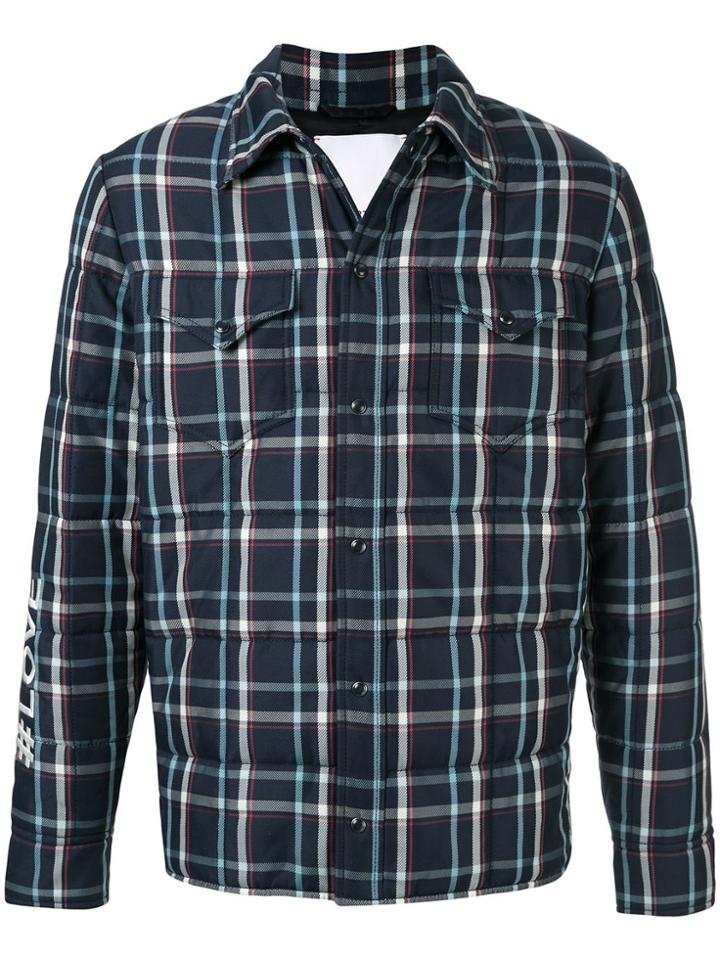 Ports V Padded Checked Jacket - Multicolour