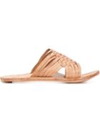 Beek. Swallow Sliders, Women's, Size: 7, Nude/neutrals, Leather