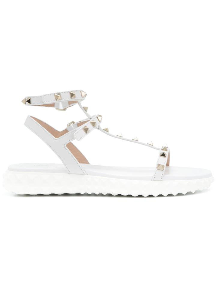 Valentino Valentino Garavani Free Rockstud Sandals - White