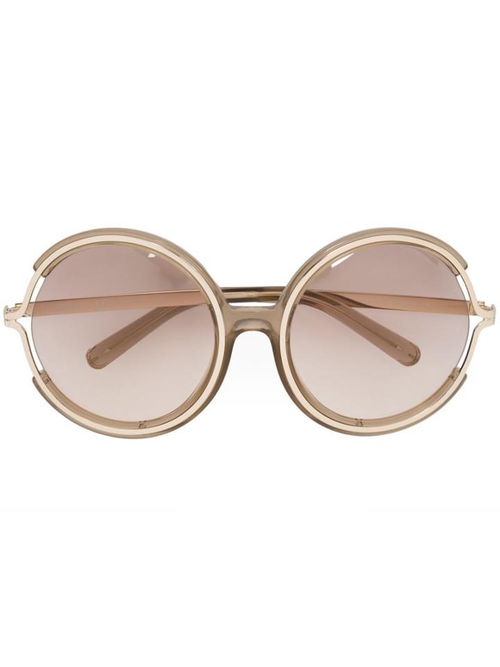 Chloe Eyewear - Jayme Sunglasses - Women - Acetate/metal (other) - One Size, Nude/neutrals, Acetate/metal (other)