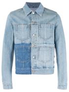 Maison Margiela Patch Denim Jacket, Men's, Size: 48, Blue, Cotton