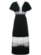 Christopher Kane Loop-lace Dress, Women's, Size: 12, Black, Acetate/viscose/silk