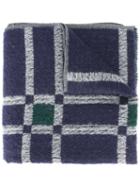 Al Duca D'aosta 1902 Plaid Scarf, Men's, Blue, Acrylic/polyamide/mohair/virgin Wool