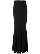 Norma Kamali - Fishtail Skirt - Women - Polyester/spandex/elastane - S, Black, Polyester/spandex/elastane