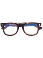 Cutler & Gross Dark Tortoiseshell Glasses - Brown