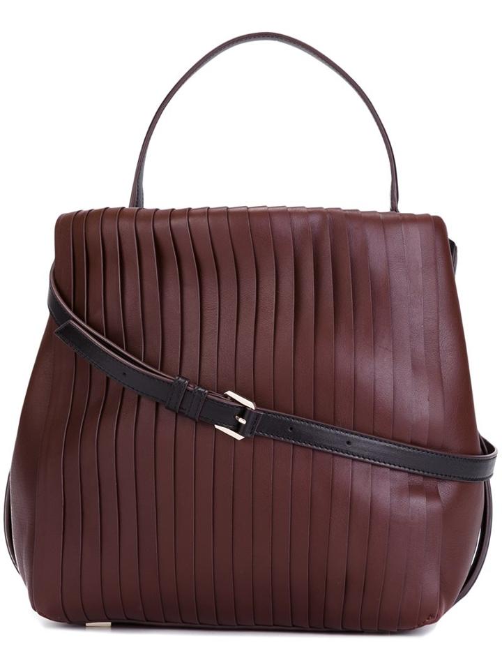 Dkny Pleated Tote, Women's, Red