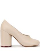 Mm6 Maison Margiela Block-heel Pumps - Neutrals
