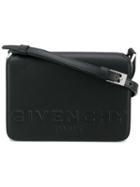 Givenchy Embossed Logo Crossbody Bag, Women's, Black, Leather