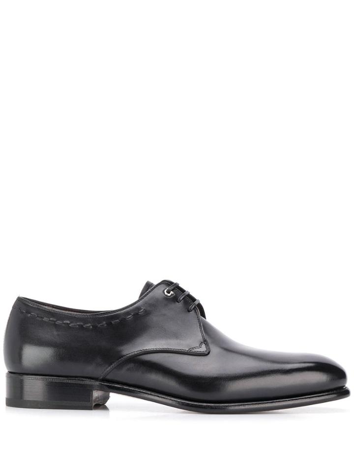 Salvatore Ferragamo Pointed Derby Shoes - Black