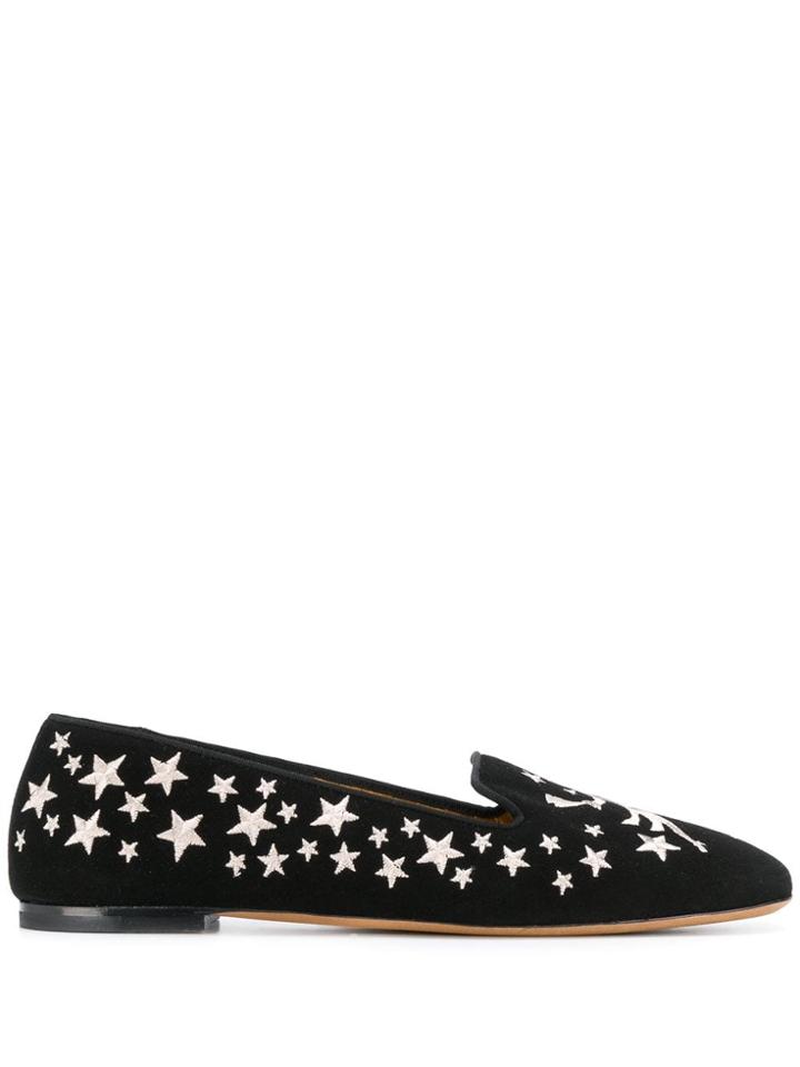 Etro Embellished Loafers - Black