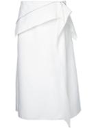Dion Lee Axis Zip Skirt, Women's, Size: 12, White, Cotton/polyamide