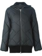 Maison Margiela Quilted Padded Jacket, Women's, Size: 38, Black, Polyamide/polyester/wool