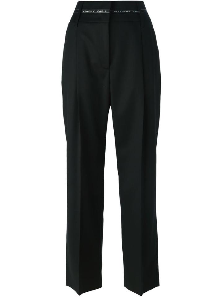 Givenchy High Waist Trousers, Women's, Size: 38, Black, Wool/acetate/silk/polyester