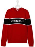 Givenchy Kids Upside-down Logo Pullover - Red