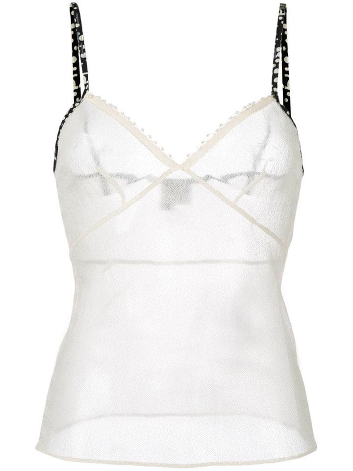 Chanel Pre-owned Spaghetti Strap Tank Top - Neutrals