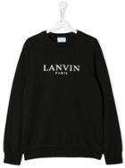 Lanvin Enfant Teen Logo Print Sweatshirt - Black