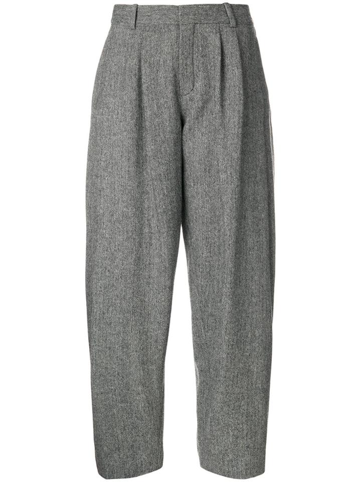 Chloé Hovoid Tapered Trousers - White