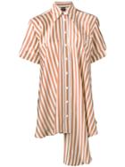 Jean Paul Gaultier Vintage Striped Oversized Shirt - Brown