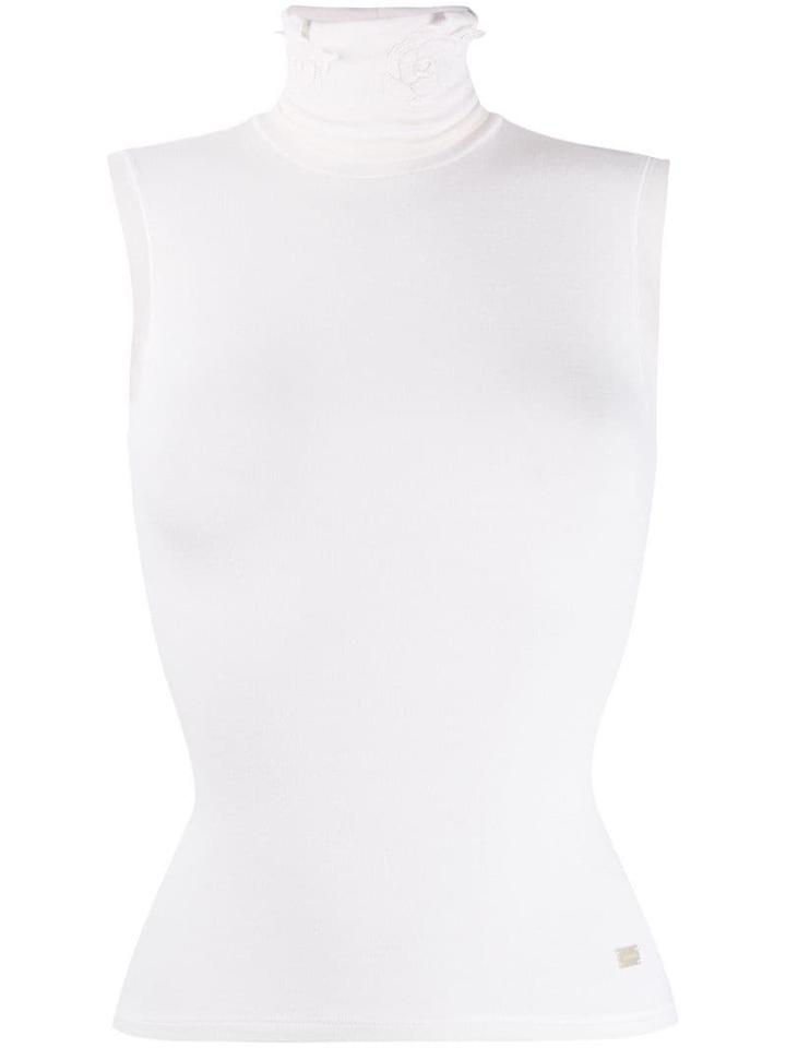 Chanel Pre-owned 2004's Turtleneck Blouse - White