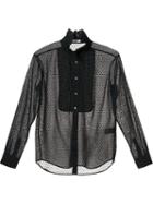 Sonia Rykiel Ruffled Collar Shirt, Women's, Size: 36, Black, Cotton